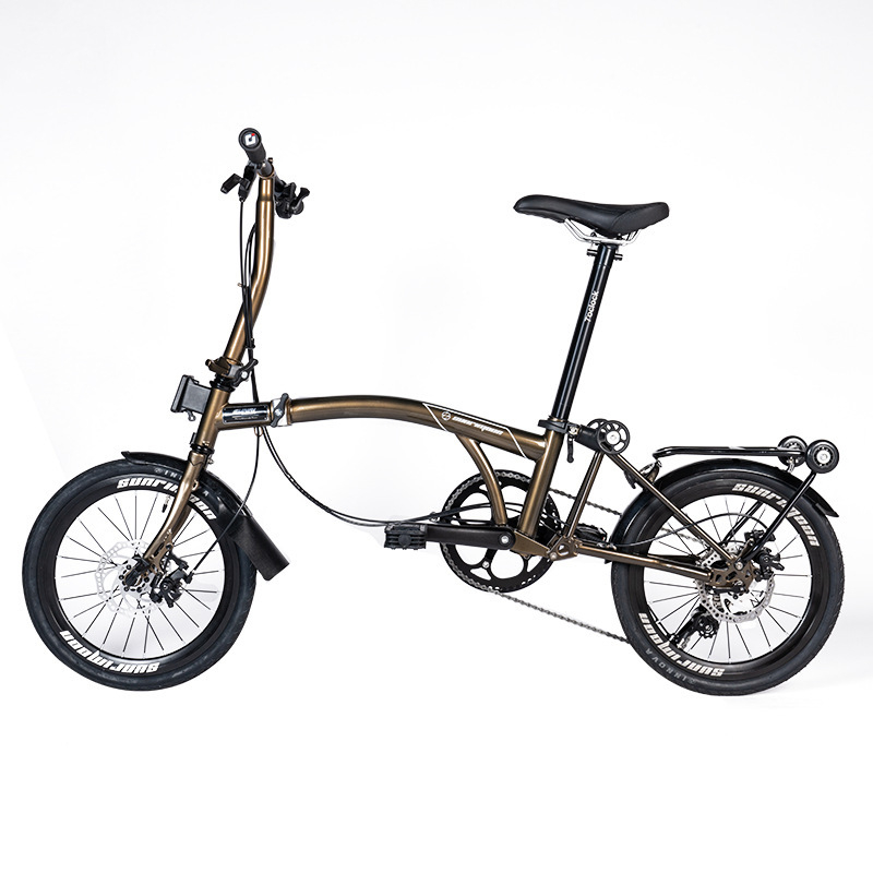 Nuova bici LP Litepro BMX pieghevole a tre stadi Bicicletta portatile da viaggio all'aperto a 9 velocità Bicicletta per adulti Bicicletta per bambini